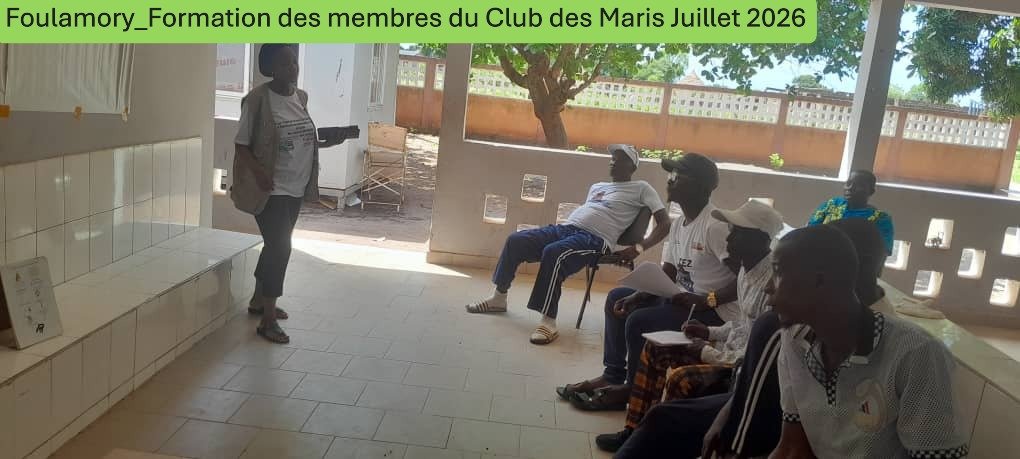 Formation des membres du Club des Maris de Foulamory